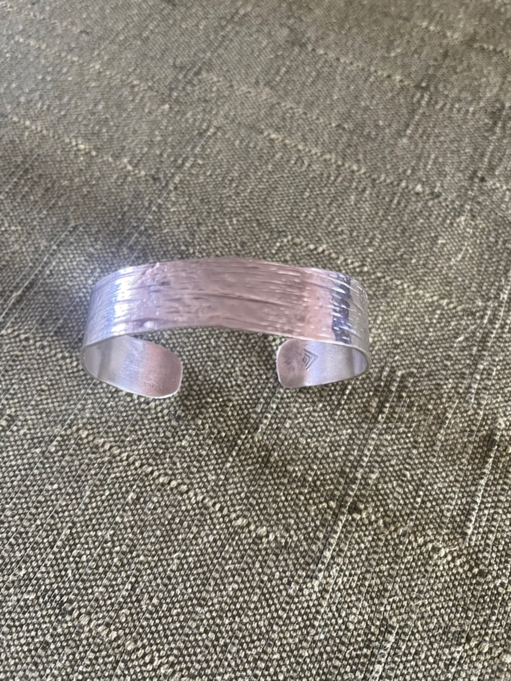 Silpada Silver Textured Open Cuff Bracelet